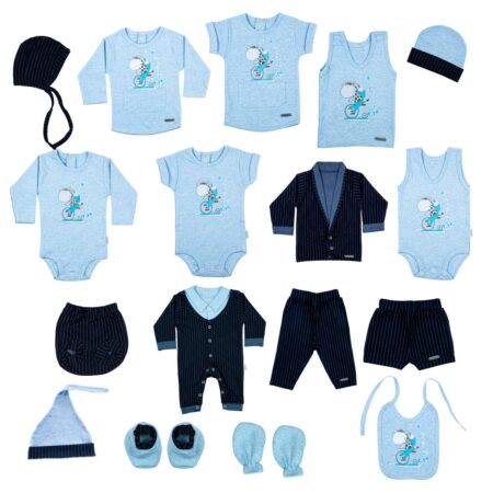 پک لباس اقتصادی کودک طرح زرافه کد 1008