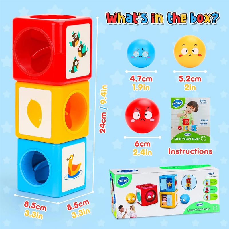 اسباب بازی برج هوش و چیدمان هولی تویز مدل E7991