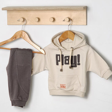 ست هودی و شلوار دورس طرح play